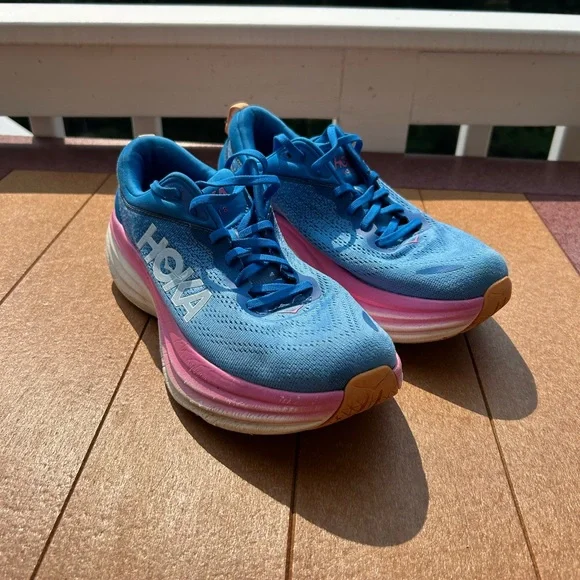 Hoka | Shoes | Hoka One One Bondi 8 Womens B Shoes Blue Pink 
